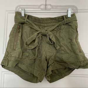 Army green shorts